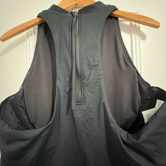 ATHLETA Maldives Sport Zip Tankini NWT - Black #791252 - Picture 6 of 8